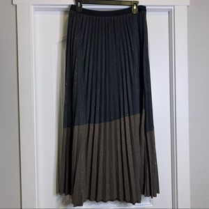 Molly Bracken Pleated Midi Shimmer Skirt